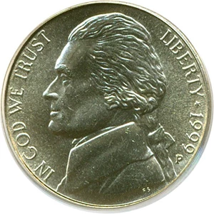 image for: 1999-P 5c PCGS MS66 FS
