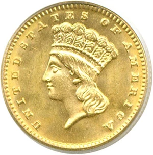image for: 1887 G$1 PCGS MS65