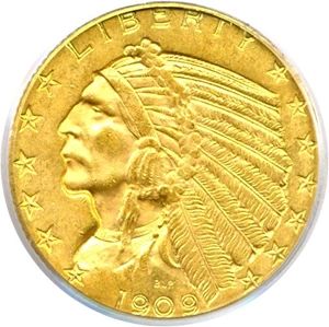 image for: 1909 $5 PCGS/CAC MS62