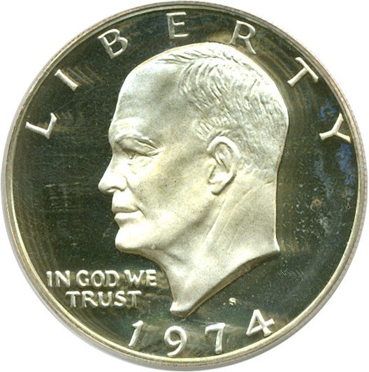 image for: 1974-S $1 Silver PCGS Proof 68 DCameo