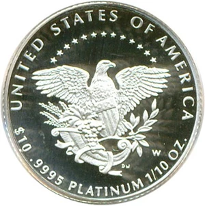 image for: 2005-W $10 Platinum Eagle PCGS Proof 69 DCameo