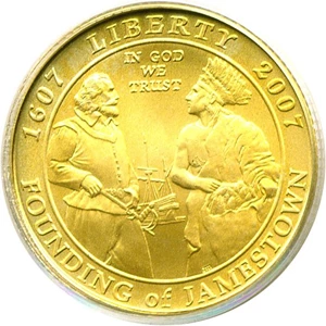 image for: 2007-W $5 Jamestown PCGS MS69