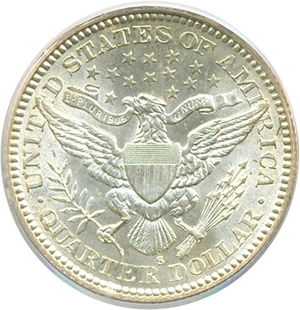 image for: 1902-S 25c PCGS MS64