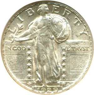 image for: 1929 25c NGC MS63 FH