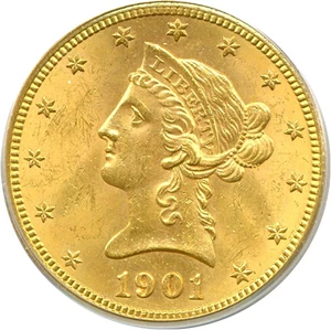 image for: 1901-S $10 PCGS MS63