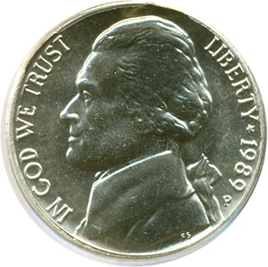 image for: 1989-P 5c PCGS MS66 FS