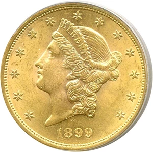 image for: 1899 $20 PCGS MS63