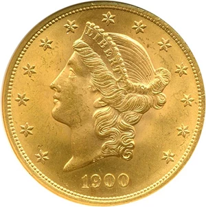 image for: 1900 $20 NGC MS64