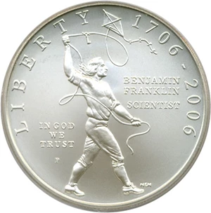 image for: 2006-P $1 Ben Franklin-Scientist PCGS MS69