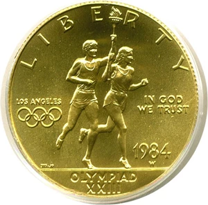 image for: 1984-W $10 Olympic PCGS MS69