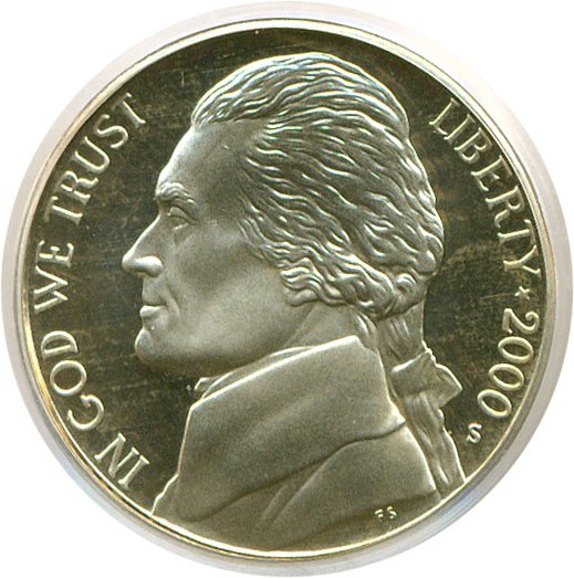 image for: 2000-S 5c  PCGS Proof 69 DCameo