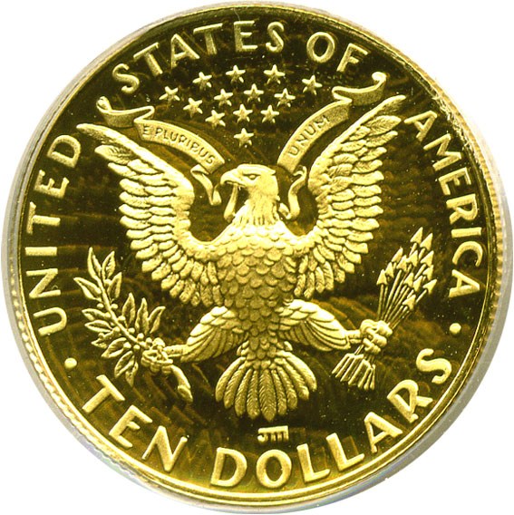 image for: 1984-W $10 Olympic PCGS Proof 69 DCameo