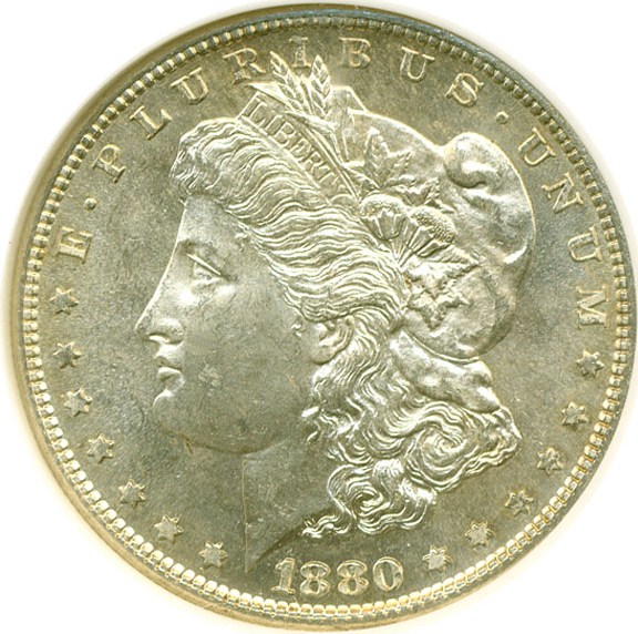 image for: Top 100 VAM: 1880-S $1 8/7  Large S NGC MS63 (VAM 9)