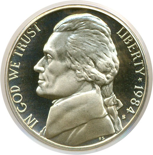 image for: 1984-S 5c  PCGS Proof 69 DCameo OGH