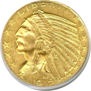 image for: 1912 $5 PCGS MS62