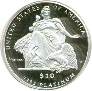 image for: 2004-W $10 Platinum Eagle PCGS Proof 69 DCameo