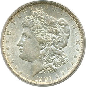 image for: 1901 $1 PCGS AU55