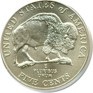 image for: 2005-P 5c Bison - Satin Finish (SMS) MS67SF