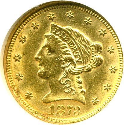 image for: 1873 $2 1/2 Closed 3 NGC AU58 