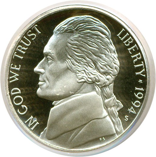 image for: 1994-S 5c  PCGS Proof 69 DCameo