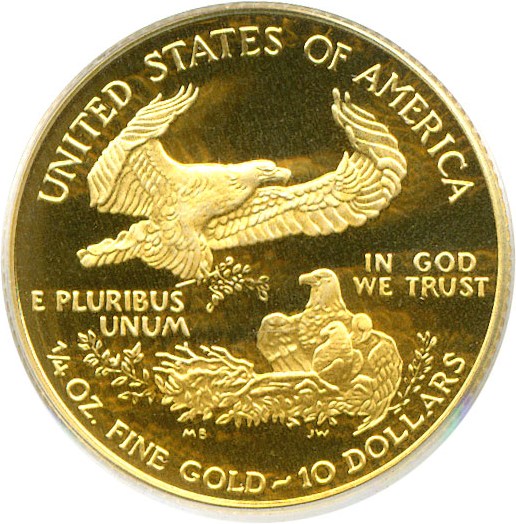 image for: 2005-W $10 Gold Eagle PCGS Proof 69 DCameo