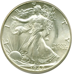 image for: 1942 50c PCGS MS64