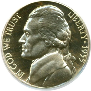 image for: 1955 5c PCGS Proof 67 Cameo