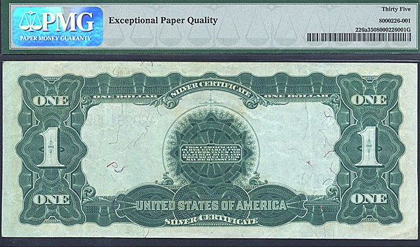 image for: Fr.226a 1899 $1 Black Eagle PMG VF35 EPQ  [A20281092]