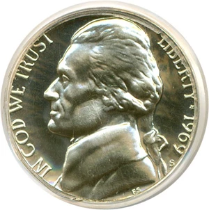 image for: 1969-S 5c PCGS Proof 67