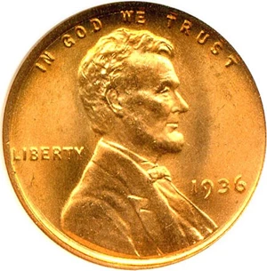 image for: 1936 1c NGC MS67 RD