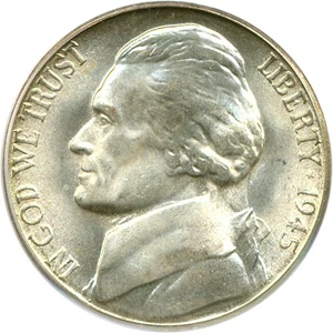 image for: 1945-S 5c PCGS MS66