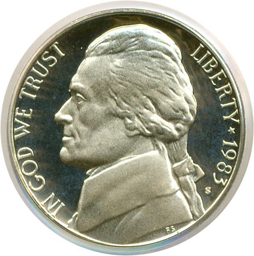 image for: 1983-S 5c  PCGS Proof 69 DCameo