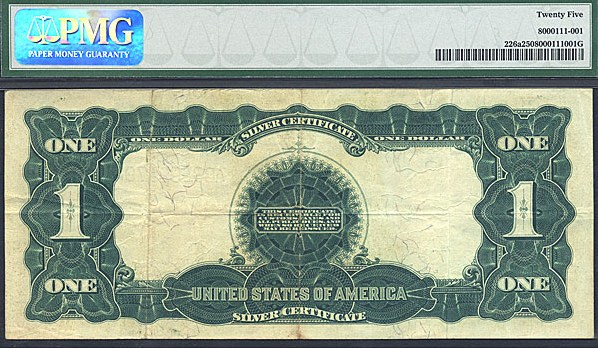 image for: Fr.226a 1899 $1 Black Eagle PMG VF25  [A88592479]