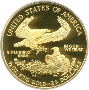 image for: 2005-W $25 Gold Eagle PCGS Proof 69 DCameo