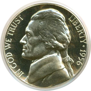 image for: 1956 5c PCGS Proof 67 Cameo