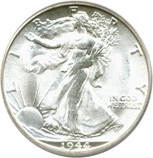 image for: 1944-S 50c PCGS MS65