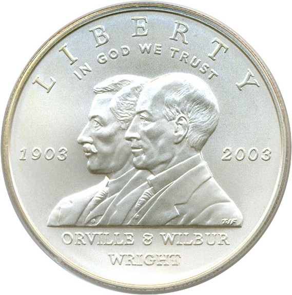 image for: 2003-P $1 First Flight PCGS MS69 