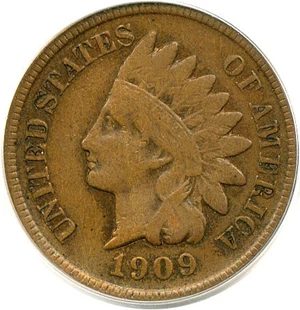 image for: 1909-S 1c Indian PCGS F12