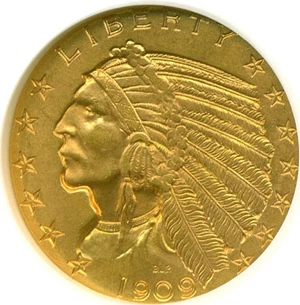 image for: 1909 $5 NGC MS64