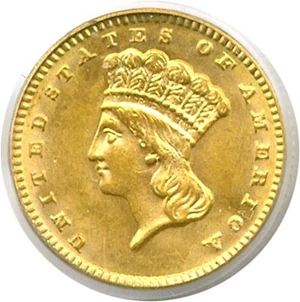 image for: 1887 G$1 PCGS MS64
