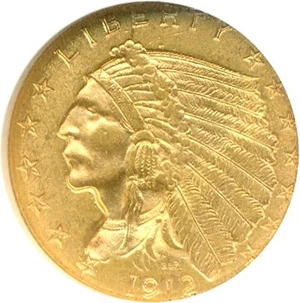 image for: 1912 $2 1/2 NGC MS62