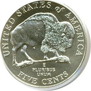 image for: 2005-P 5c Bison - Satin Finish (SMS) MS67SF