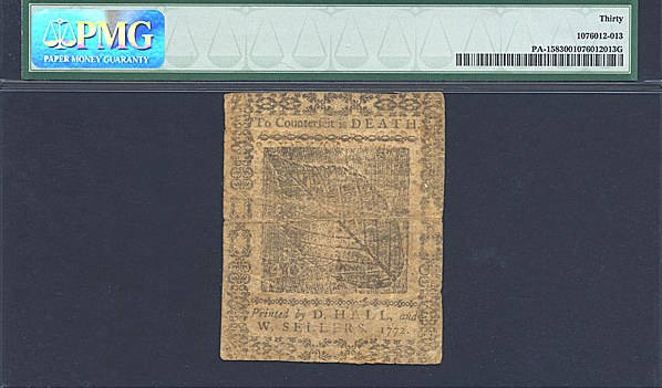 image for: Pennsylvania: Fr.PA158 1772 40s 3-Apr PMG VF30  [318]