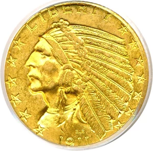 image for: 1911 $5 PCGS MS62