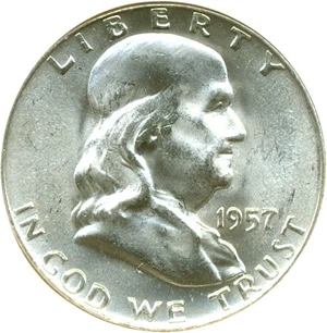 image for: 1957-D 50c NGC MS65