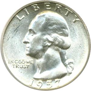 image for: 1957 25c PCGS MS66 ex: Omaha Bank Hoard