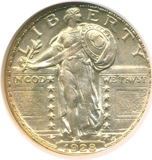 image for: 1928 25c NGC MS62 FH