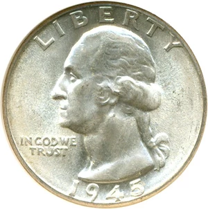 image for: 1945 25c NGC MS66 ex: Omaha Bank Hoard
