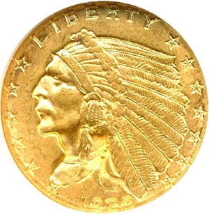 image for: 1925-D $2 1/2 NGC MS62