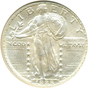image for: 1925 25c NGC MS65 FH